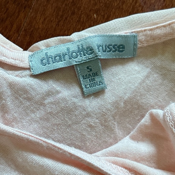 Charlotte Russe Light Pink Bow Tank Top - Picture 3 of 4